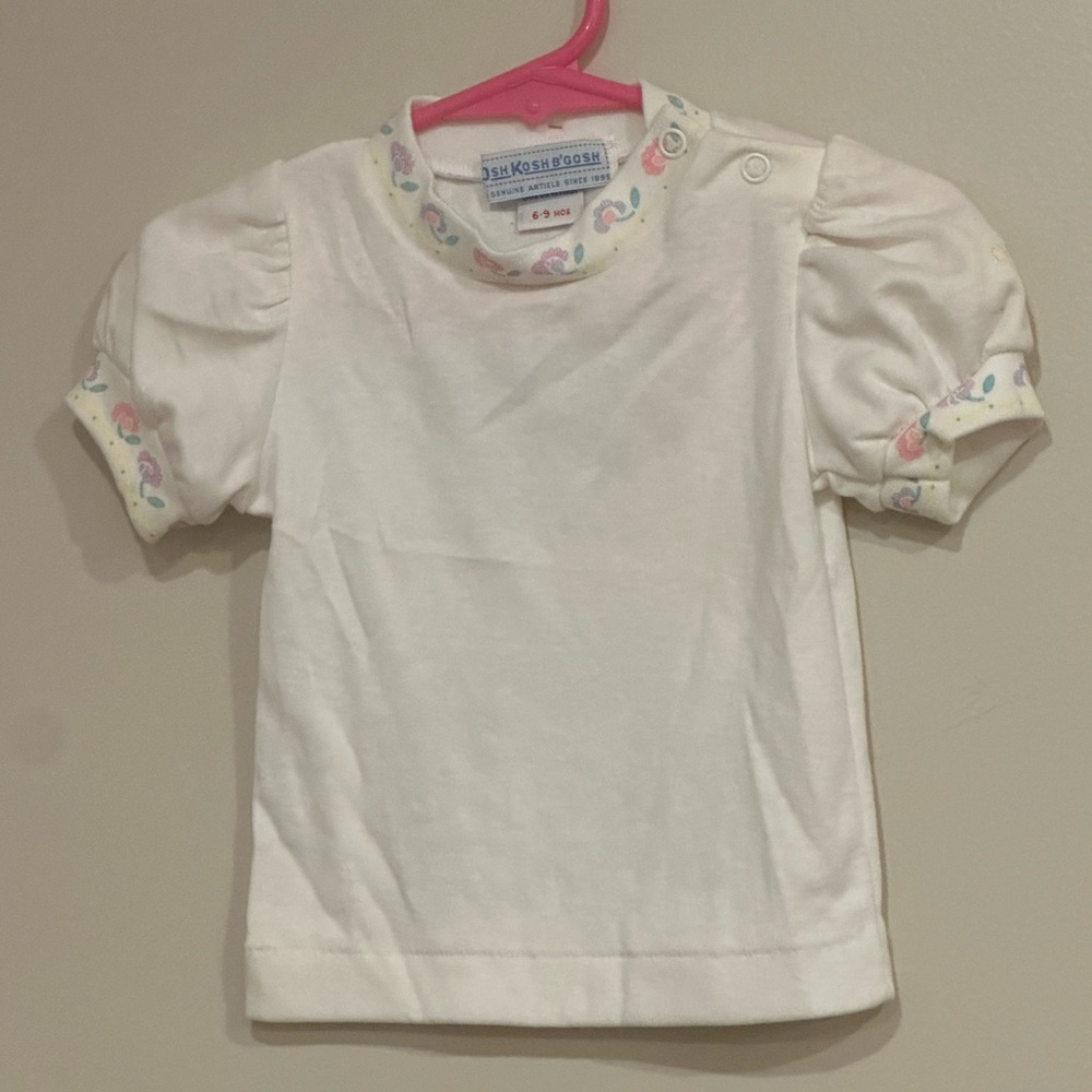6-9m OshKosh B’Gosh vintage baby girl’s top